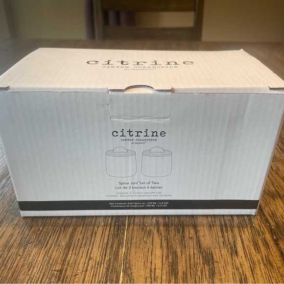 Citrine Spice Jars - Set of 2 - Picture 2 of 2